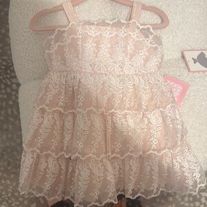 Elegant Lace Tiered Dress
